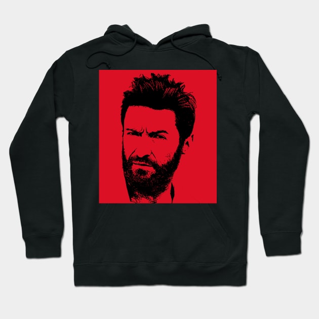 hugh jackman Hoodie by oryan80